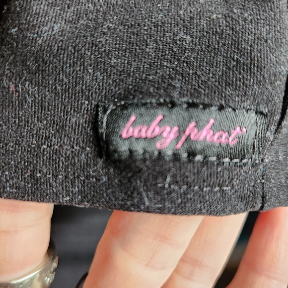 Black Baby phat Scrub Top XS - Picture 4 of 4